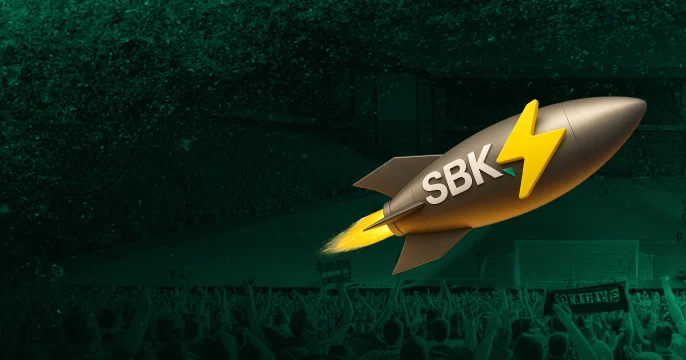 SBK rocket above a stadium